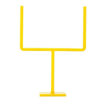 Yellow plastic field goal accessory.